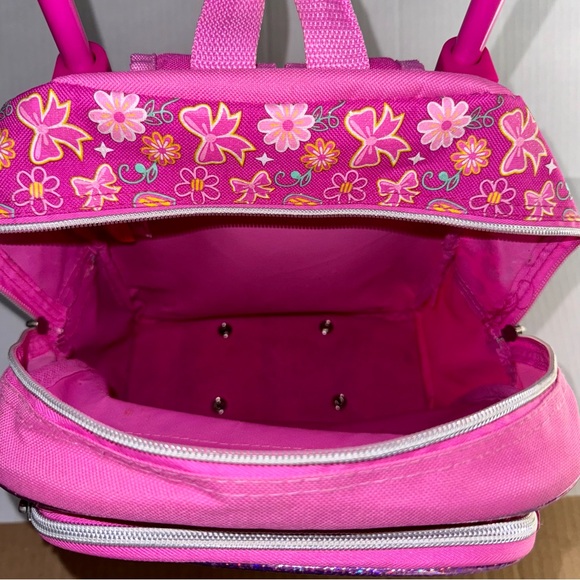 Disney Minnie Mouse small rolling backpack, hot pink, sparkly, preschool perfect - Picture 7 of 9
